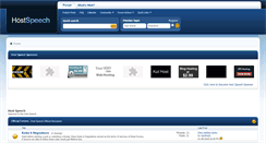 Desktop Screenshot of hostspeech.com